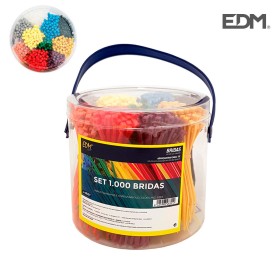 Fascette in Nylon EDM 1000 Unidades Multicolore