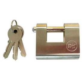 Lucchetto con chiave EDM Di sicurezza Ottone (5,05 x 4,85 x 2 cm)