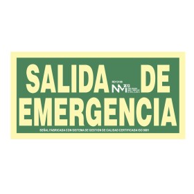 Insegna Normaluz Salida de emergencia PVC