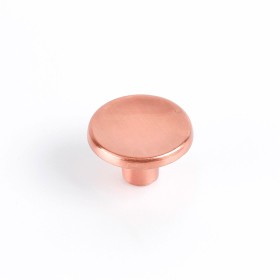 Pomo Rei 774 Rotondo Mat Metallo Oro rosa 2 Unità (Ø 35 x 23 mm)