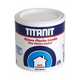 Pittura Titanlux Titanit 029190034 Soffitto Parete Lavabili Bianco 750 ml Mat
