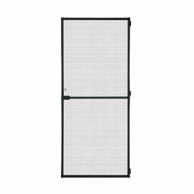 Tenda Zanzariera Schellenberg Porte Con cornice Fibra di Vetro Nero Alluminio (100 x 210 cm)