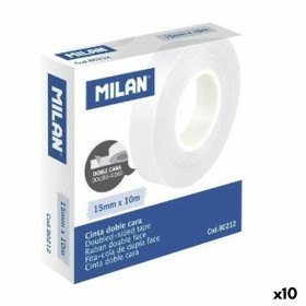 Nastro biadesivo Milan 15 mm 10 m Trasparente (10 Unità)