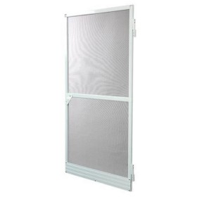 Zanzariera Porte Fibra di Vetro Alluminio Bianco (220 x 100 cm)